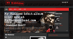 Desktop Screenshot of mymadnessband.com