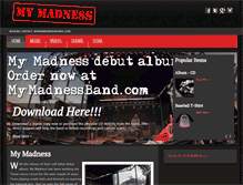 Tablet Screenshot of mymadnessband.com